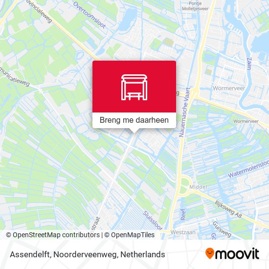 Assendelft, Noorderveenweg kaart