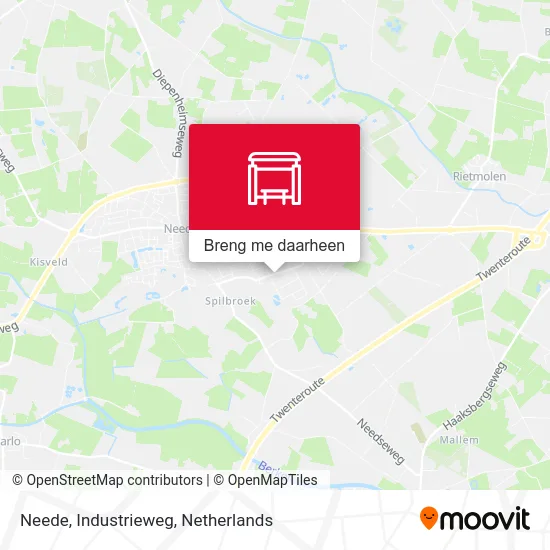 Neede, Industrieweg kaart