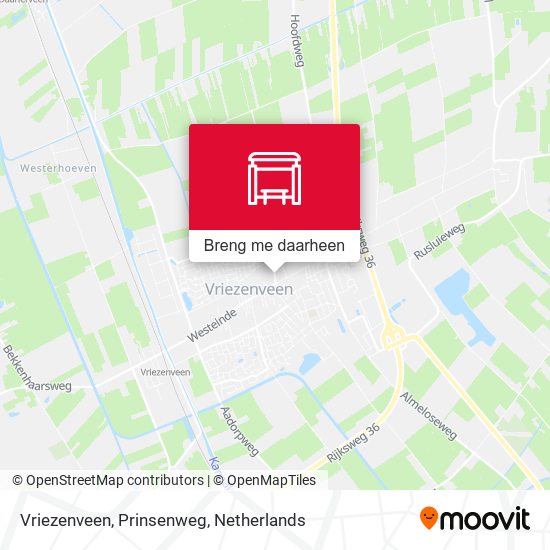 Vriezenveen, Prinsenweg kaart