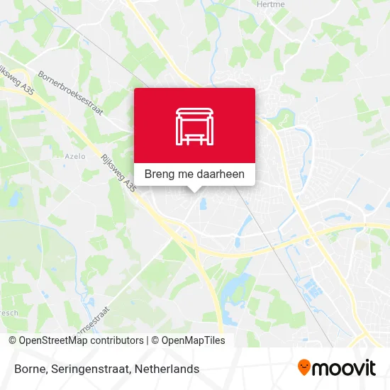 Borne, Seringenstraat kaart