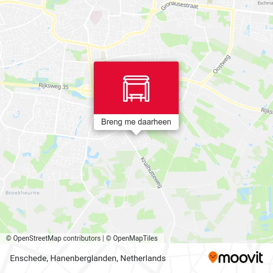 Enschede, Hanenberglanden kaart