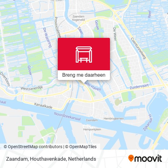 Zaandam, Houthavenkade kaart