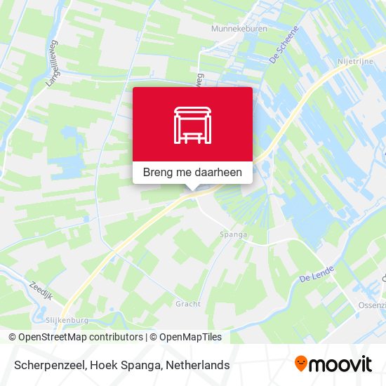 Scherpenzeel, Hoek Spanga kaart