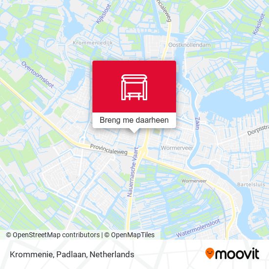 Krommenie, Padlaan kaart