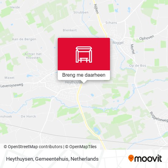 Heythuysen, Gemeentehuis kaart