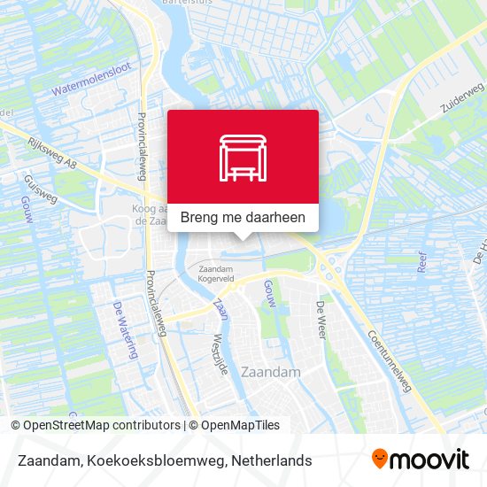 Zaandam, Koekoeksbloemweg kaart