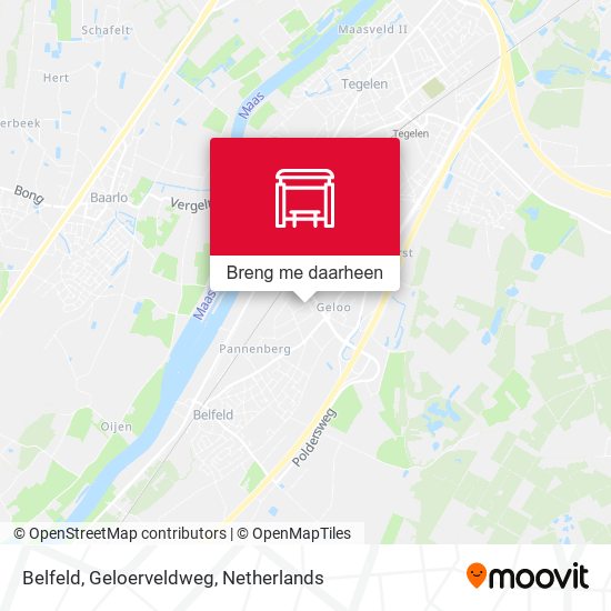 Belfeld, Geloerveldweg kaart