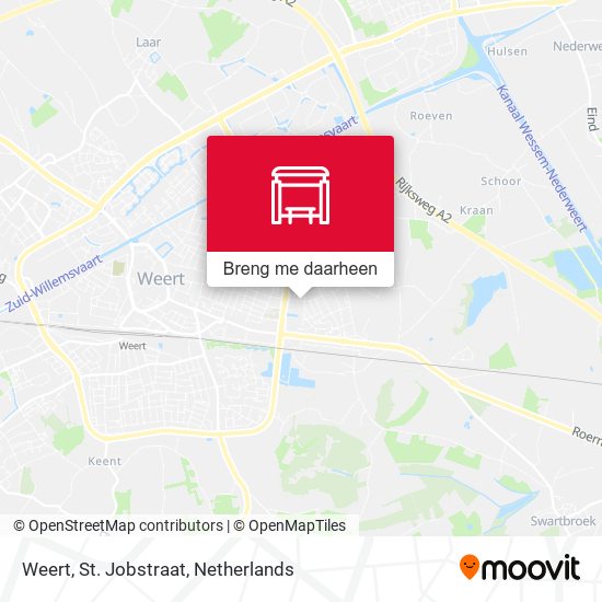 Weert, St. Jobstraat kaart