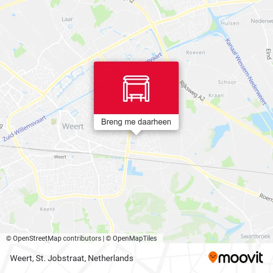 Weert, St. Jobstraat kaart
