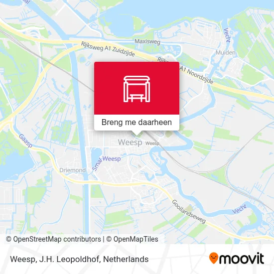 Weesp, J.H. Leopoldhof kaart