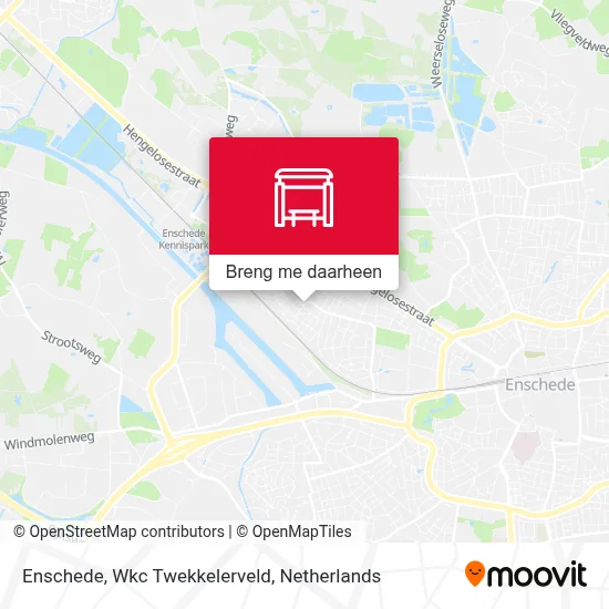 Enschede, Wkc Twekkelerveld kaart