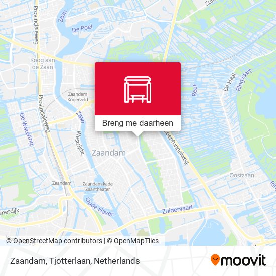 Zaandam, Tjotterlaan kaart