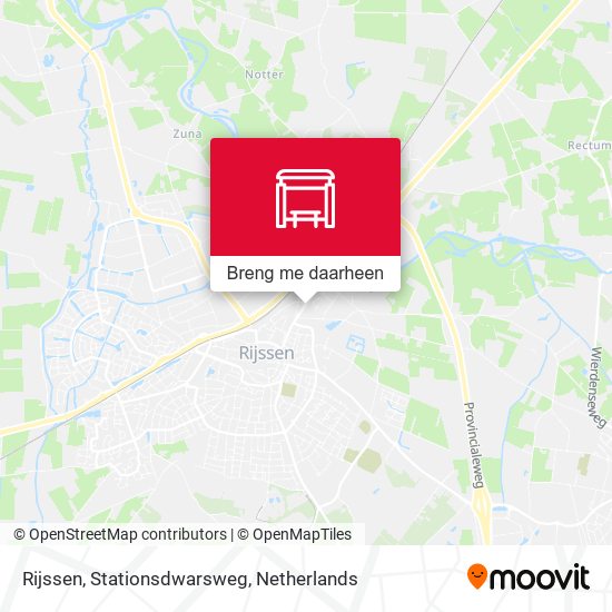 Rijssen, Stationsdwarsweg kaart