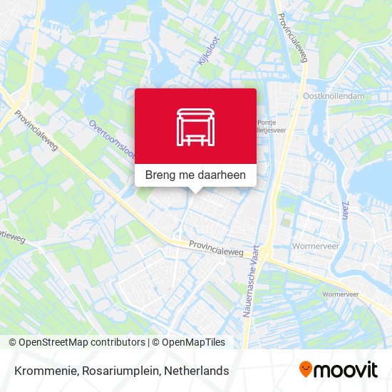 Krommenie, Rosariumplein kaart