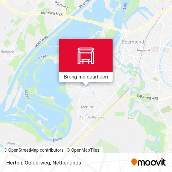 Herten, Oolderweg kaart