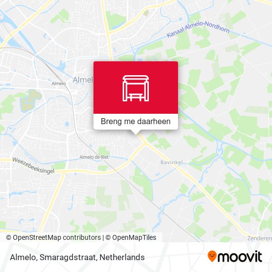 Almelo, Smaragdstraat kaart