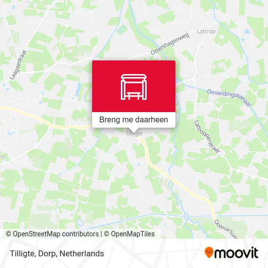 Tilligte, Dorp kaart