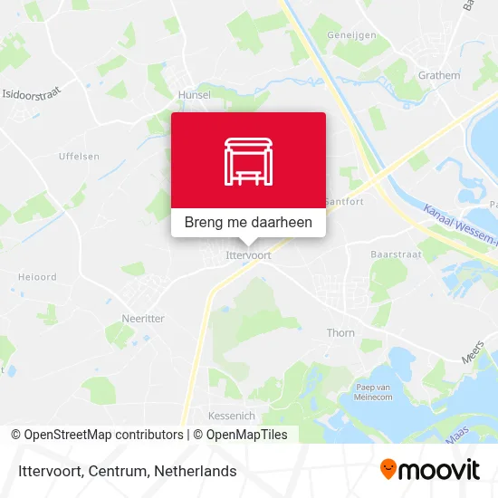 Ittervoort, Centrum kaart