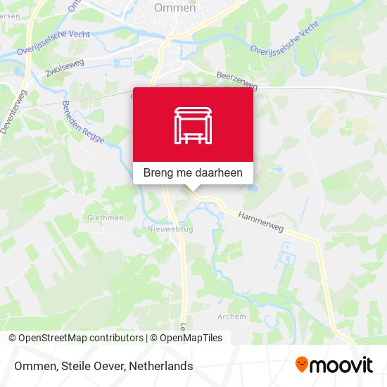 Ommen, Steile Oever kaart