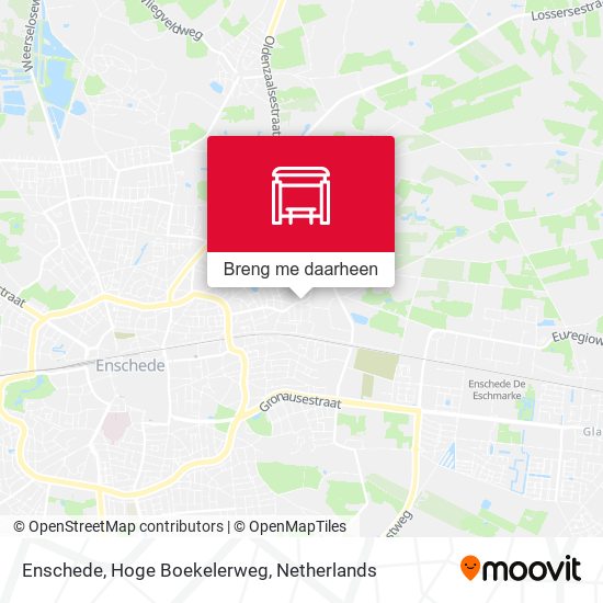 Enschede, Hoge Boekelerweg kaart