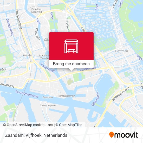 Zaandam, Vijfhoek kaart