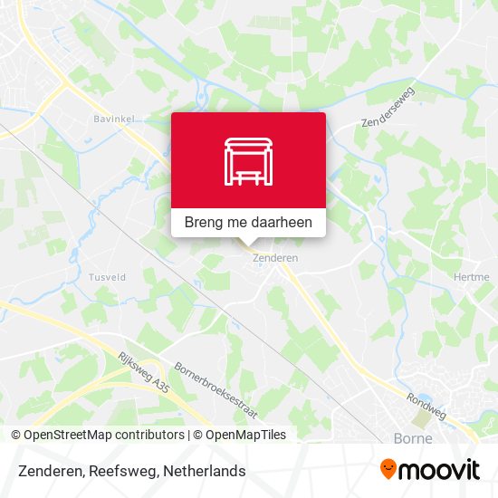 Zenderen, Reefsweg kaart