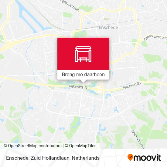 Enschede, Zuid Hollandlaan kaart