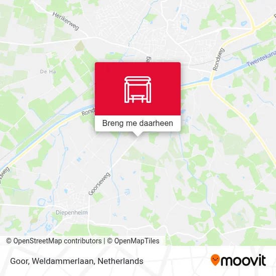 Goor, Weldammerlaan kaart