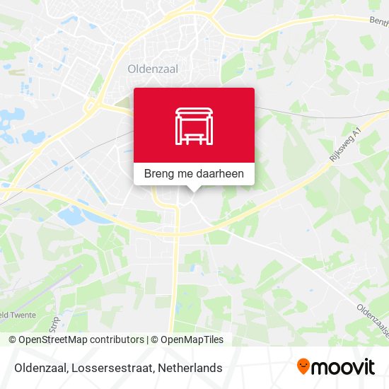 Oldenzaal, Lossersestraat kaart