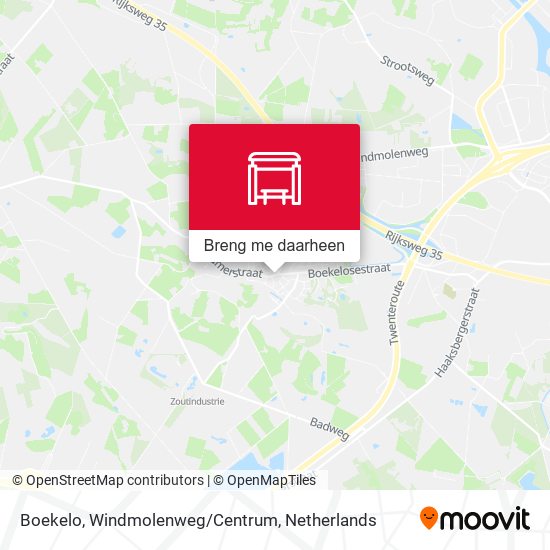 Boekelo, Windmolenweg/Centrum kaart