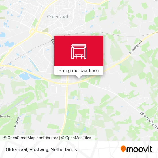 Oldenzaal, Postweg kaart