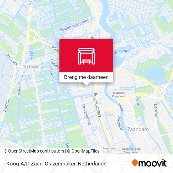 Koog A/D Zaan, Glazenmaker kaart