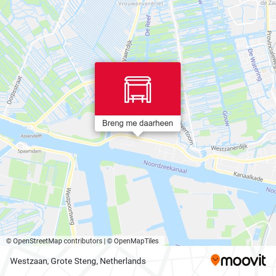 Westzaan, Grote Steng kaart