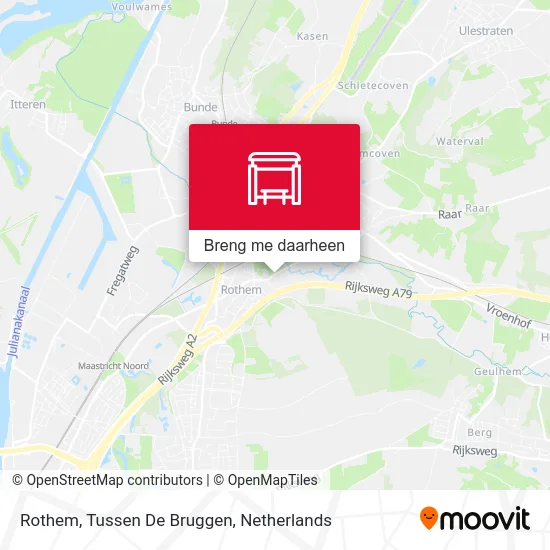 Rothem, Tussen De Bruggen kaart