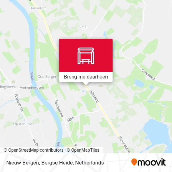 Nieuw Bergen, Bergse Heide kaart