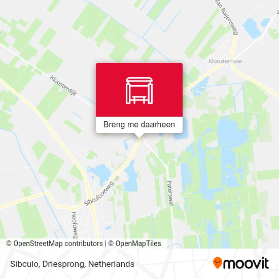 Sibculo, Driesprong kaart