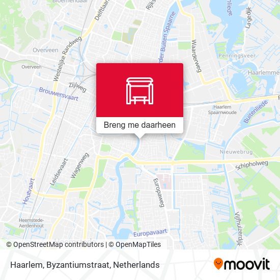 Haarlem, Byzantiumstraat kaart
