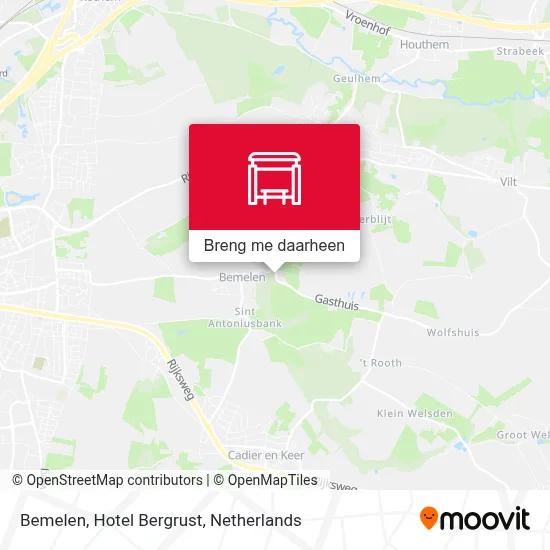 Bemelen, Hotel Bergrust kaart