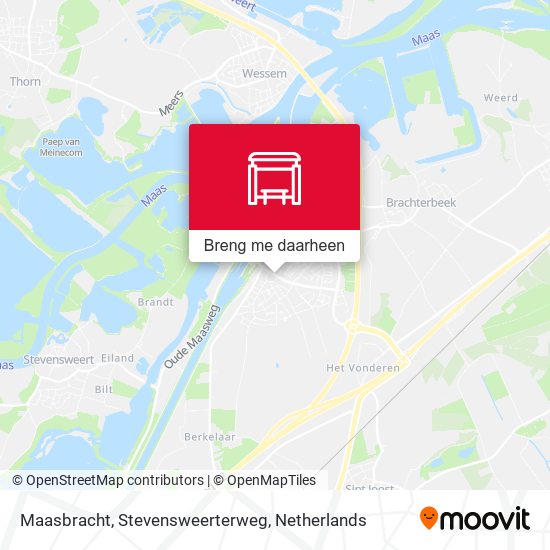 Maasbracht, Stevensweerterweg kaart
