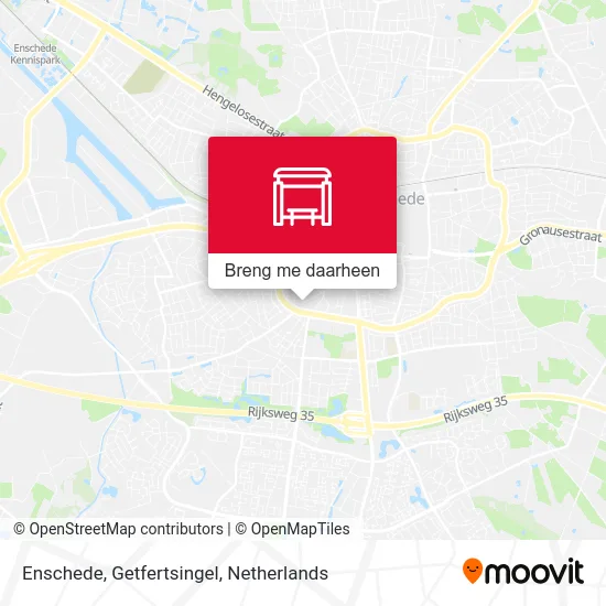 Enschede, Getfertsingel kaart