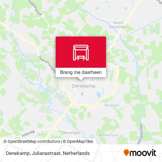 Denekamp, Julianastraat kaart