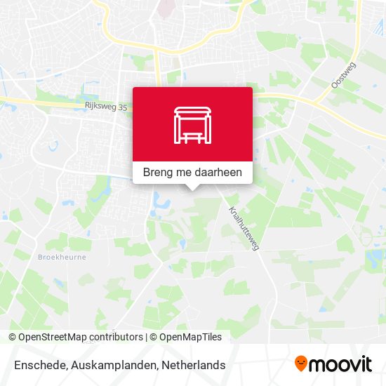 Enschede, Auskamplanden kaart