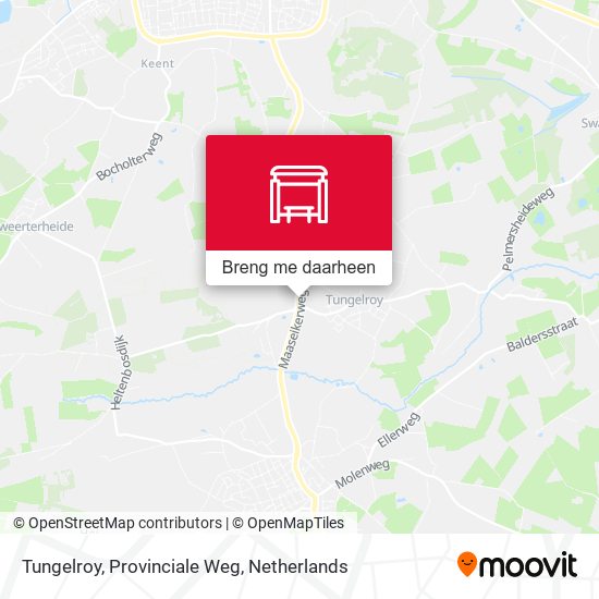 Tungelroy, Provinciale Weg kaart