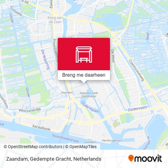 Zaandam, Gedempte Gracht kaart