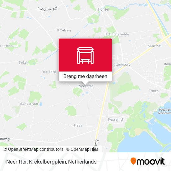 Neeritter, Krekelbergplein kaart