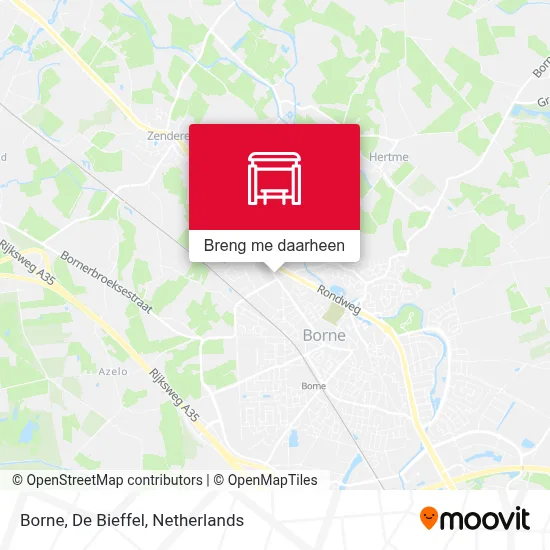 Borne, De Bieffel kaart