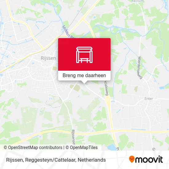 Rijssen, Reggesteyn/Cattelaar kaart