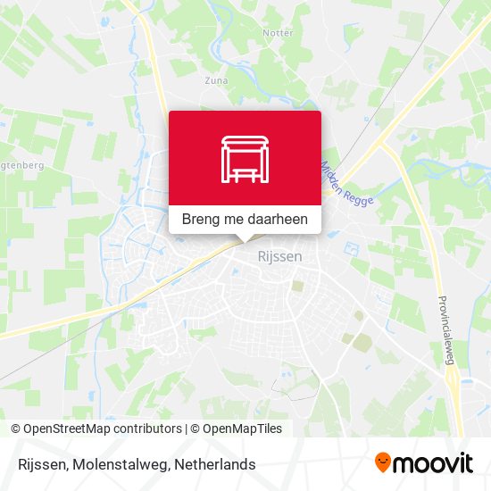 Rijssen, Molenstalweg kaart