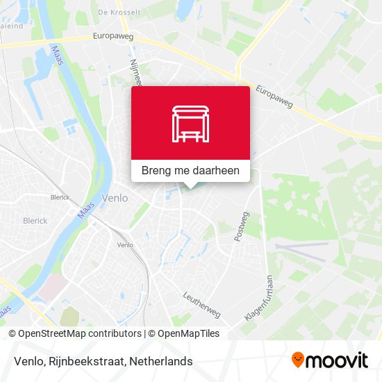 Venlo, Rijnbeekstraat kaart