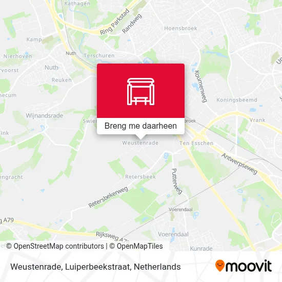 Weustenrade, Luiperbeekstraat kaart